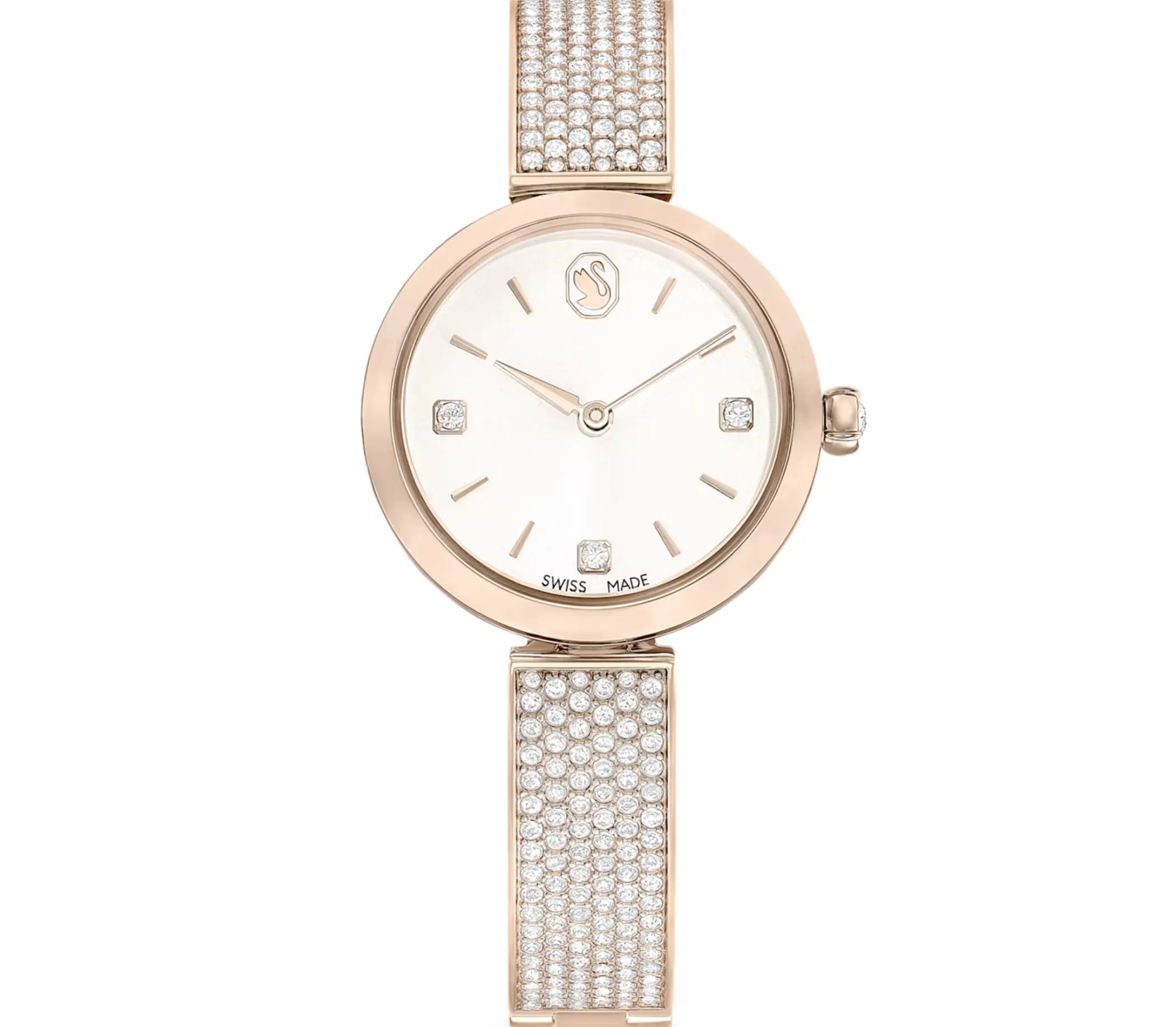Swarovski Jewellery Illumina Swiss Metal Gold Tone/Champagne Gold Tone Watch