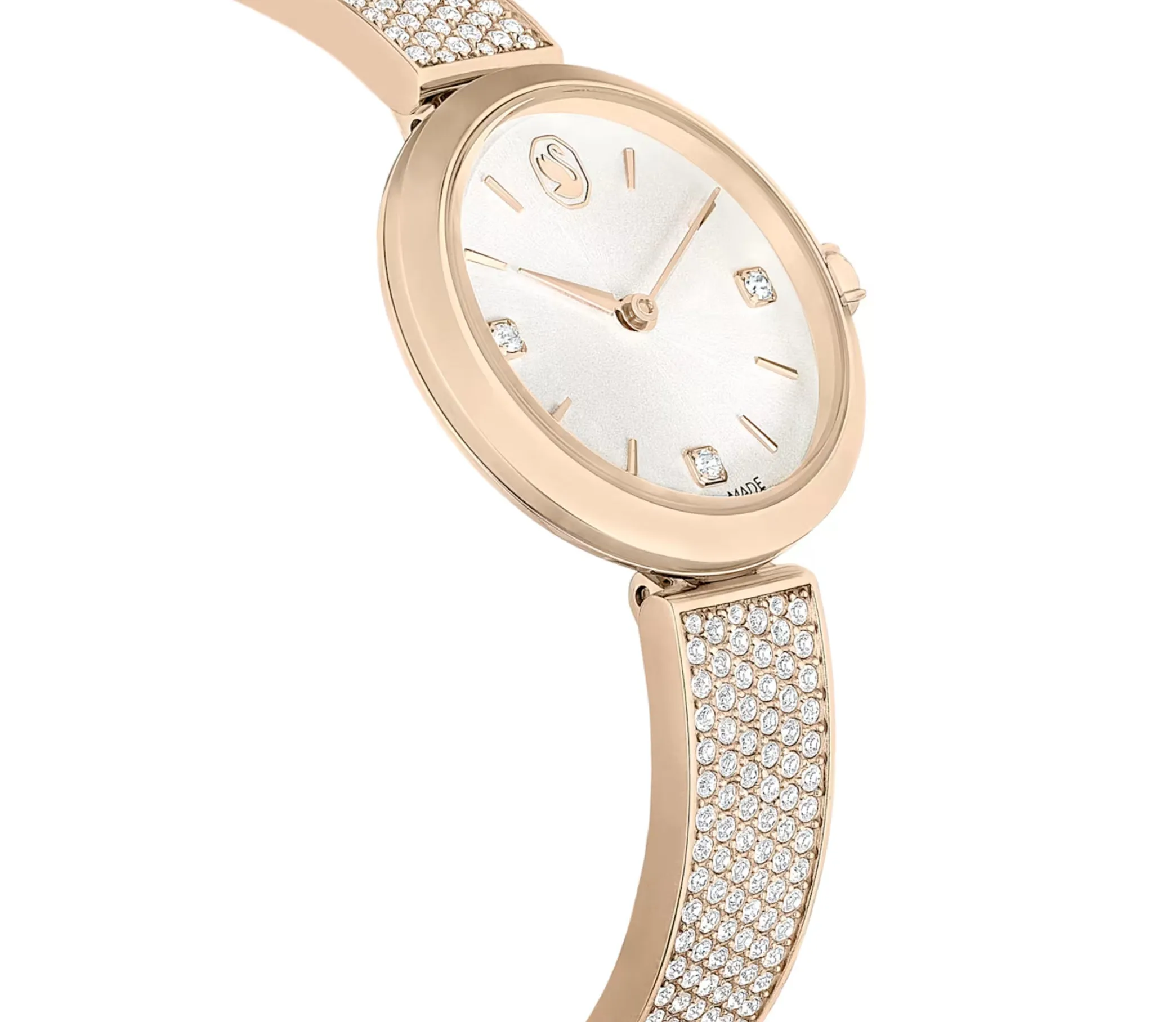 Swarovski Jewellery Illumina Swiss Metal Gold Tone/Champagne Gold Tone Watch