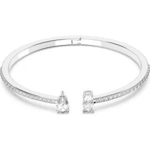 Swarovski Jewellery Swarovski Attract Rhodium Plated White Crystal Cuff