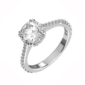 Swarovski Jewellery Swarovski Constella Rhodium Plated White Crystal Pave Ring Size 58