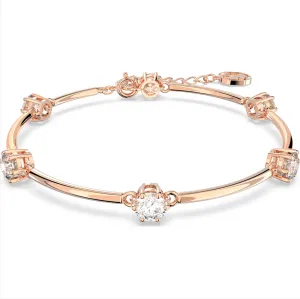 Swarovski Jewellery Swarovski Constella Rose Gold Tone Plated White Crystal Bangle