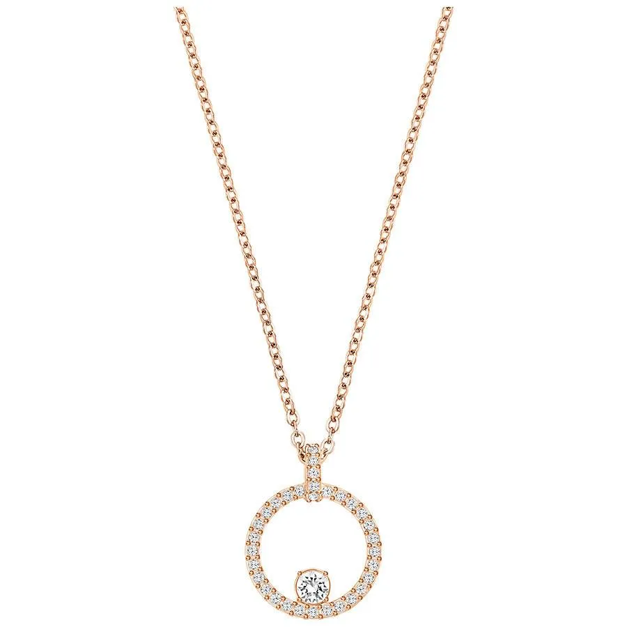 Swarovski Jewellery Swarovski Creativity Rose Gold Plated Clear Crystal Circular Pendant