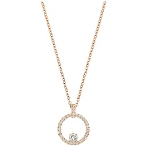 Swarovski Jewellery Swarovski Creativity Rose Gold Plated Clear Crystal Circular Pendant