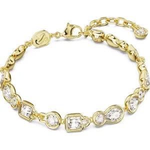 Swarovski Jewellery Swarovski Dextera Gold Tone Plated Mixed Cut White Crystal Bracelet