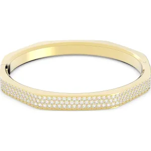 Swarovski Jewellery Swarovski Dextera Yellow Gold Tone Plated White Crystal Octagon Bangle