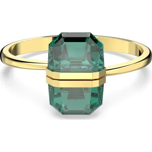Swarovski Jewellery Swarovski Lucent Gold Tone Plated Green Oversized Crystal Magnetic Bangle