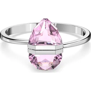 Swarovski Jewellery Swarovski Lucent Stainless Steel Pink Oversized Crystal Magnetic Bangle