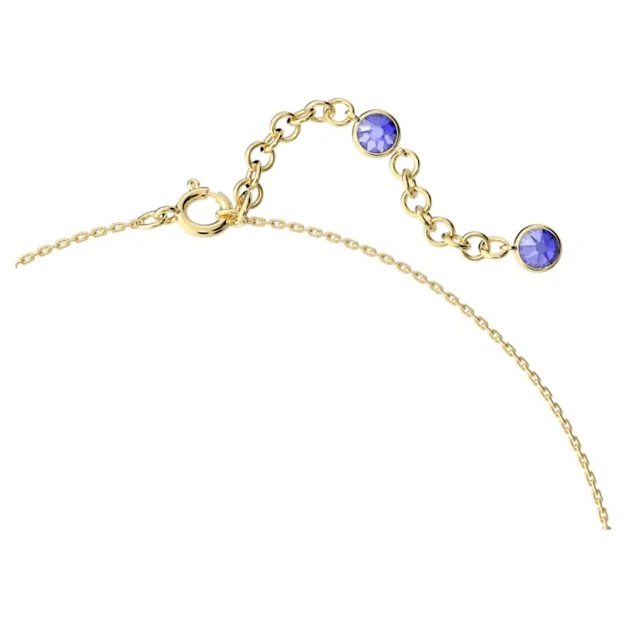 Swarovski Jewellery Swarovski Orbita Gold Tone Plated Multicolour Octagon Cut Crystal Drop Necklace