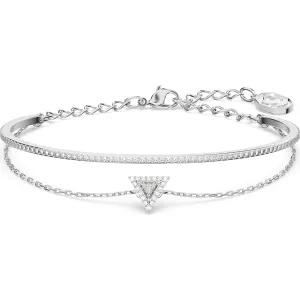 Swarovski Jewellery Swarovski Ortyx Rhodium Plated Large White Crystal Triangle Bracelet