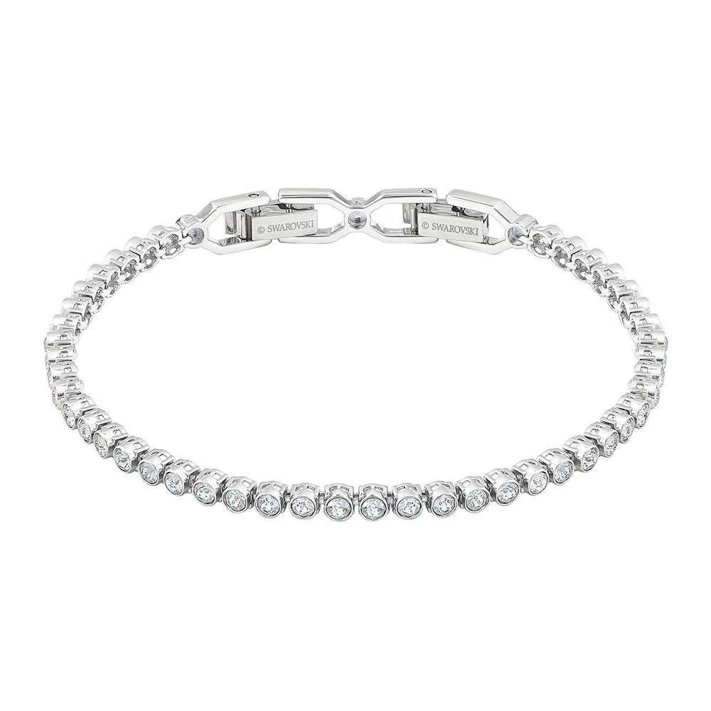 Swarovski Jewellery Swarovski Rhodium White Crystal Emily Tennis Bracelet