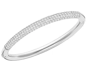 Swarovski Jewellery Swarovski Rhodium White Crystal Mini Bangle Medium