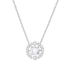 Swarovski Jewellery Swarovski Rhodium White Crystal Sparkling Dance Round Necklace