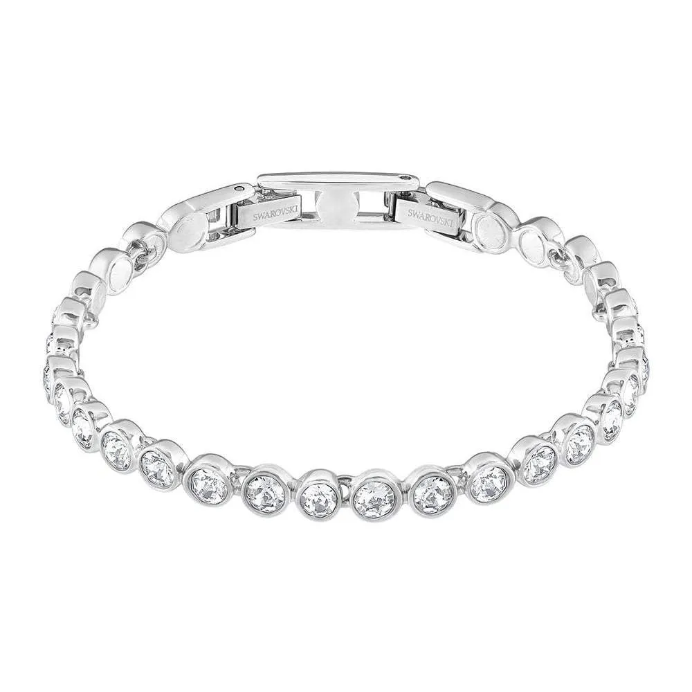 Swarovski Jewellery Swarovski Rhodium White Crystal Tennis Bracelet