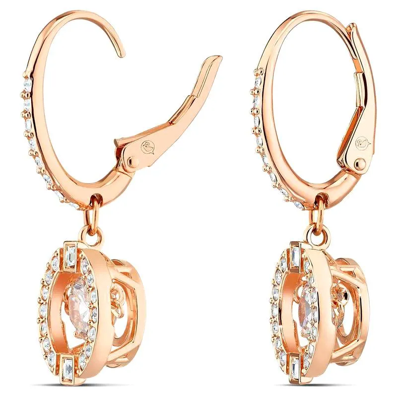 Swarovski Jewellery Swarovski Sparkling Dance Crystal Rose Gold Plated Earrings