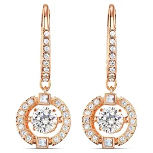 Swarovski Jewellery Swarovski Sparkling Dance Crystal Rose Gold Plated Earrings