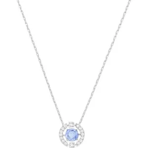 Swarovski Jewellery Swarovski Sparkling Dance Rhodium Plated Blue Necklace