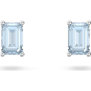 Swarovski Jewellery Swarovski Stilla Rhodium Plated Blue Crystal Stud Earrings