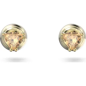 Swarovski Jewellery Swarovski Stilla Yellow Gold Tone Plated Orange Crystal Stud Earrings