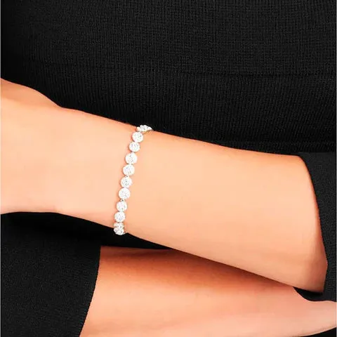 Swarovski Jewellery Swarovski Una Angelic Tennis Rhodium Plated Crystal Bracelet