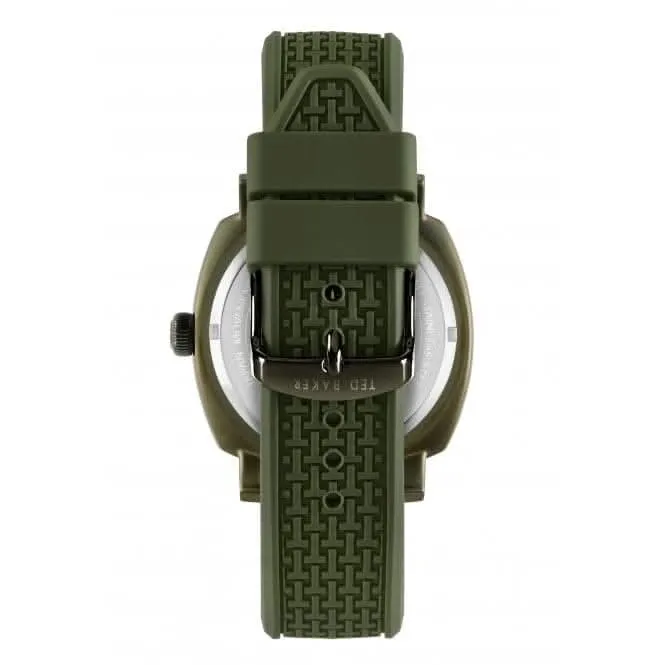 Ted Baker Gents Caine Silicone Green Watch BKPCNS309