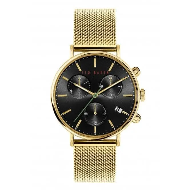 Ted Baker Gents Mimosaa Chrono Black Steel Watch BKPMMS118