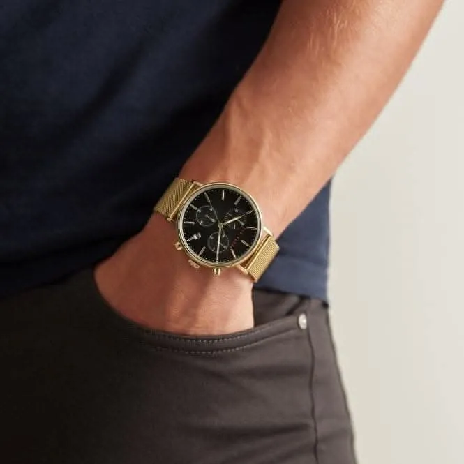 Ted Baker Gents Mimosaa Chrono Black Steel Watch BKPMMS118