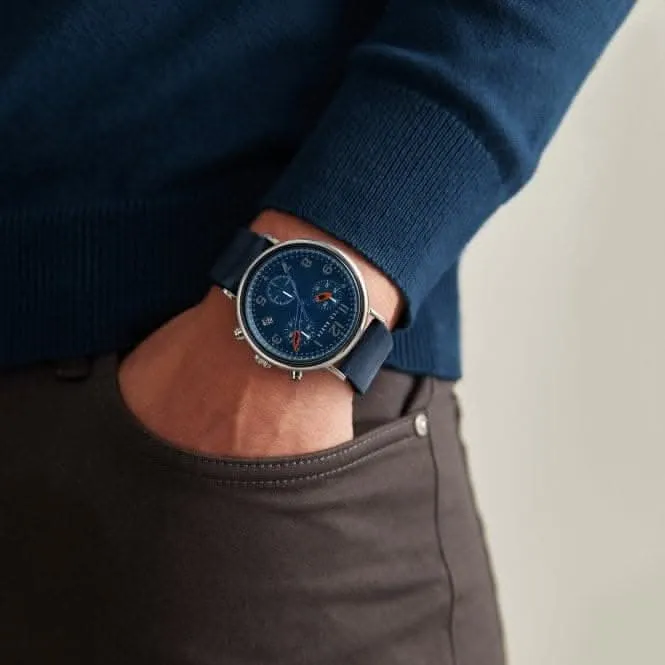 Ted Baker Gents Mimosaa Chrono Blue Leather Watch BKPMMF127