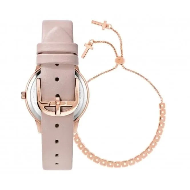 Ted Baker Ladies Fitzrovia Stars Stainless Steel Pink Watch BKGFW2218