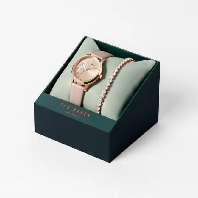 Ted Baker Ladies Fitzrovia Stars Stainless Steel Pink Watch BKGFW2218