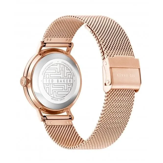 Ted Baker Ladies Phylipa Flamingo Stainless Steel Rose Gold Tone Watch BKPPHF019