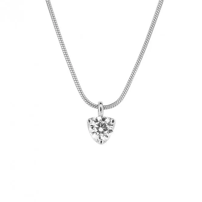 Three Claw Snake Chain Zirconia Necklace N4499 Diamonfire Jewellery