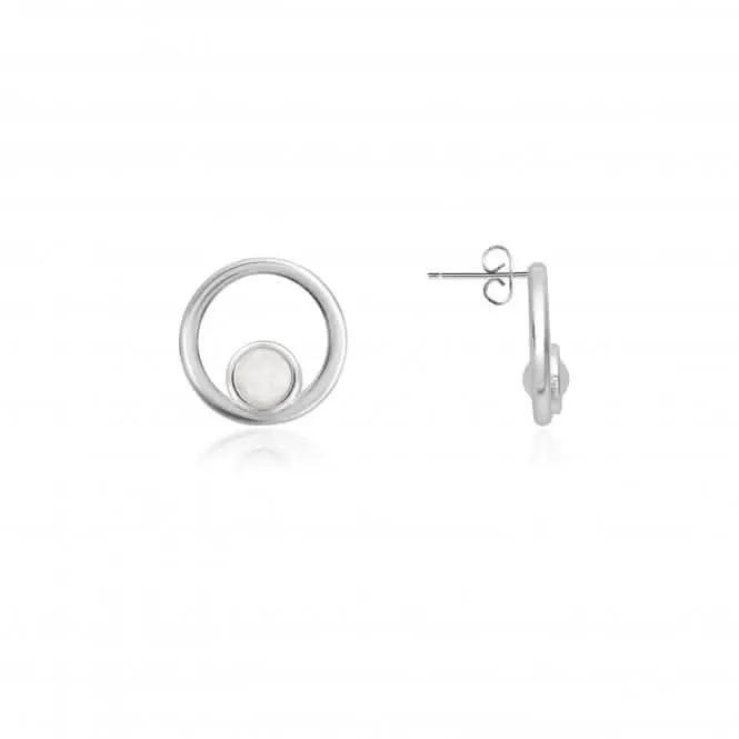 Treasure The Little Things Birthstone April Rock Crystal Silver Earrings 3837 Joma Jewellery