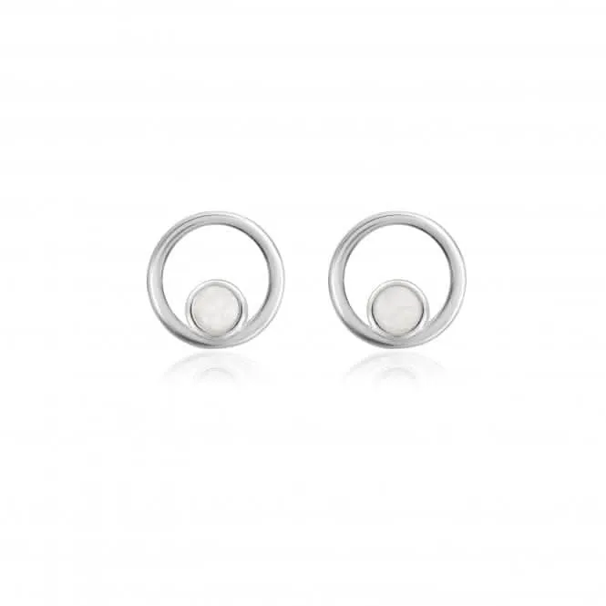 Treasure The Little Things Birthstone April Rock Crystal Silver Earrings 3837 Joma Jewellery