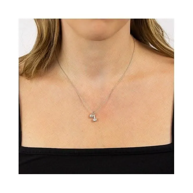 With Double Drop Necklace N4469 Diamonfire Jewellery