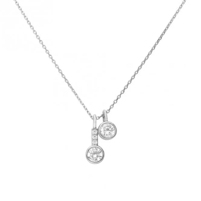 With Double Drop Necklace N4469 Diamonfire Jewellery