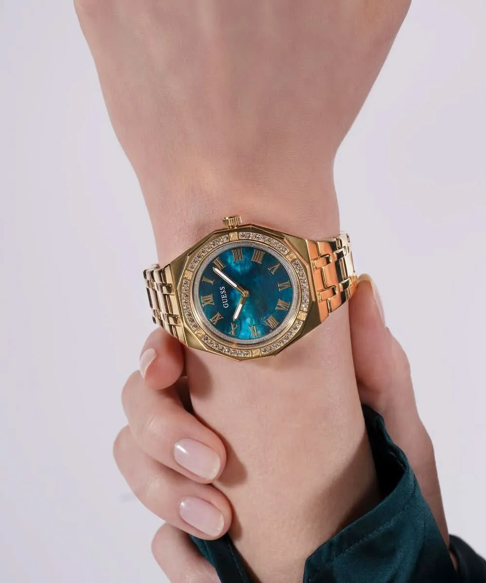 Women's Gold Green Desire Watch GW0770L2